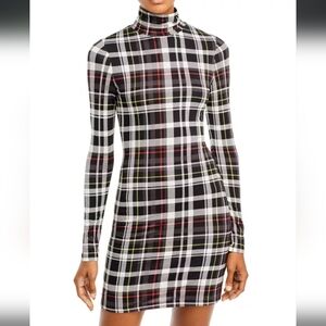 ALICE + OLIVIA Delora Turtleneck Mini Dress